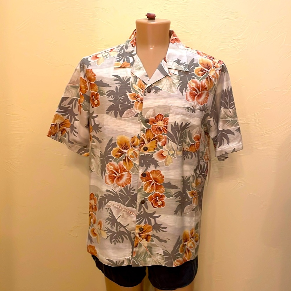 NWT Havana Jack's Cafe Silk Men’s Hawaiian Shirt - P6